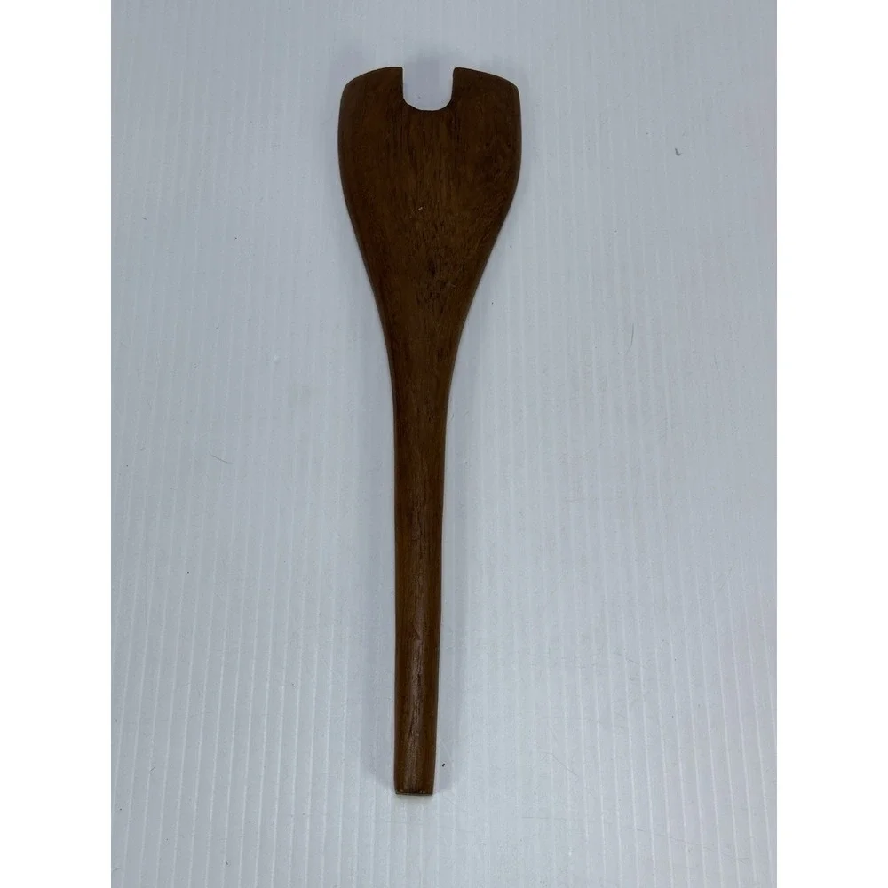 Vintage Teak Danish Modern Salad Serving Set 12